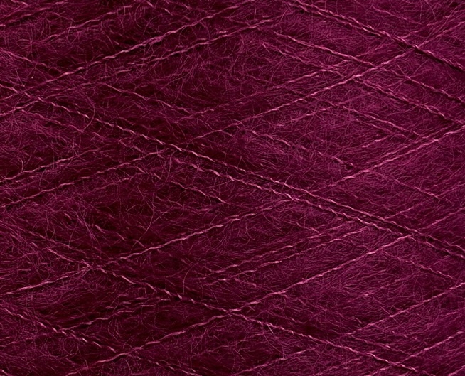 Manifattura Sesia Art. Vivienne 850 m / 100 g – Garn 70 % Super Kid Mohair RMS 30 % Maulbeerseide col. Sangria (5025)